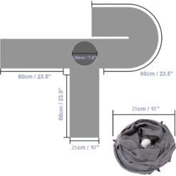 Ownpets U Shape Tunnel Cat Toy -Pawfect Care 759110 PT6. AC SS1800 V1674512022