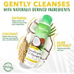TropiClean Gentle Coconut Hypoallergenic Cat Shampoo, 12-oz Bottle -Pawfect Care 769486 PT5. AC SS1800 V1684407465