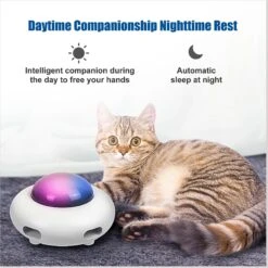 Shele UFO Interactive Cat Toy, White, Small -Pawfect Care 771318 PT1. AC SS1800 V1676298706