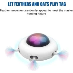 Shele UFO Interactive Cat Toy, White, Small -Pawfect Care 771318 PT5. AC SS1800 V1676052632