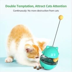 Shele Tumbler Interactive Cat Toy, Turquoise -Pawfect Care 771334 PT2. AC SS1800 V1676298703