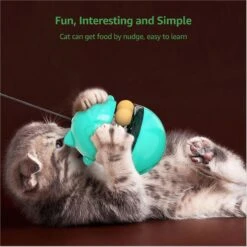 Shele Tumbler Interactive Cat Toy, Turquoise -Pawfect Care 771334 PT3. AC SS1800 V1676298699