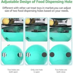 Shele Tumbler Interactive Cat Toy, Turquoise -Pawfect Care 771334 PT5. AC SS1800 V1676052631