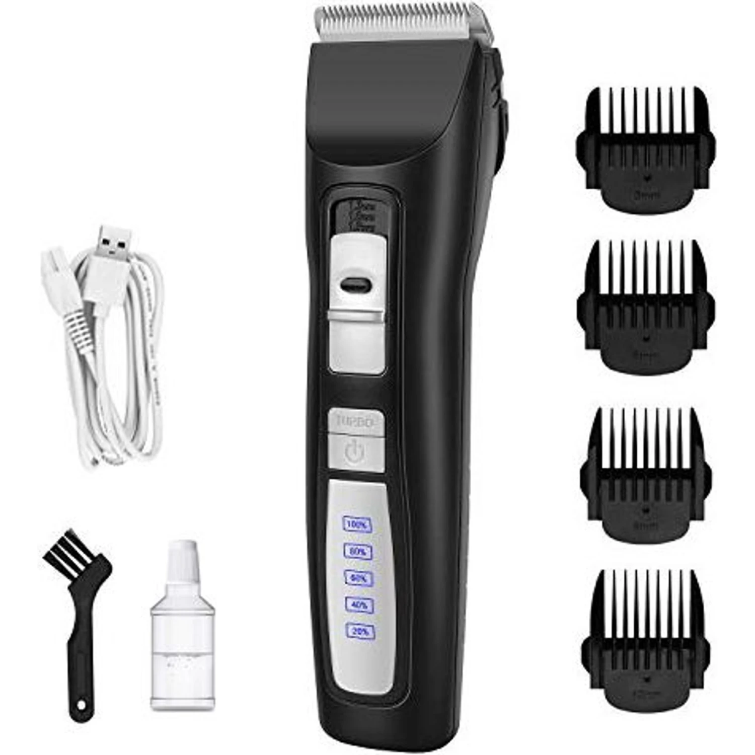 Casfuy 2-Speed Cordless Quiet Dog & Cat Hair Grooming Clippers Kit, Black 3 Casfuy 2-Speed Cordless Quiet Dog & Cat Hair Grooming Clippers Kit, Black