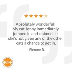 K&H Pet Products Mod Dream Pod Covered Cat Bed For Large Cats, Gray -Pawfect Care 78561 PT5. AC SS1800 V1621348693