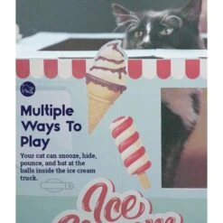 Catstages Kitty Cat Play Condo Ice Cream Truck Cat Toy, Mint -Pawfect Care 786934 PT3. AC SS1800 V1682618054