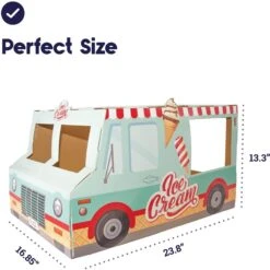 Catstages Kitty Cat Play Condo Ice Cream Truck Cat Toy, Mint -Pawfect Care 786934 PT4. AC SS1800 V1682618007