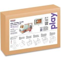 Catstages Kitty Cat Play Condo Ice Cream Truck Cat Toy, Mint -Pawfect Care 786934 PT5. AC SS1800 V1682618028