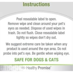 Four Paws Healthy Promise Cat & Dog Eye Wipes, 35 Count -Pawfect Care 797022 PT7. AC SS1800 V1683040370
