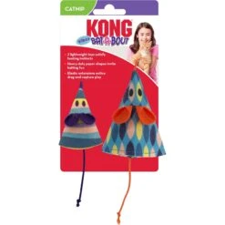 KONG Bat-A-Bout Vibez Mouse Cat Toy, Multicolor, 2 Count -Pawfect Care 797454 PT2. AC SS1800 V1678198785