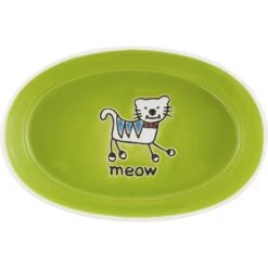 PetRageous Designs Silly Kitty Oval Ceramic Cat Bowl -Pawfect Care 80017 PT7. AC SS1800 V1540302734