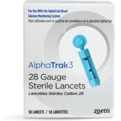 AlphaTRAK 3 28 Gauge Sterile Lancets, 50 Count