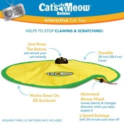 Cat's Meow Motorized Chaser Cat Toy -Pawfect Care 804382 PT2. AC SS1800 V1678741858