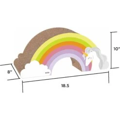 Kensie Rainbow Unicorn Cat Toy, Multicolor, Large -Pawfect Care 806846 PT1. AC SS1800 V1682457386