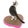 Kensie Fur Heart Cat Scratcher, Pink, Large -Pawfect Care 806958 MAIN. AC SS1800 V1682520769