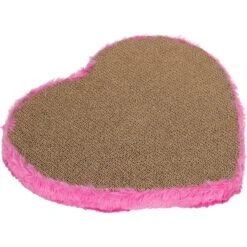 Kensie Fur Heart Cat Scratcher, Pink, Large -Pawfect Care 806958 PT3. AC SS1800 V1682537021