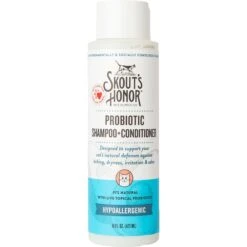 Skout's Honor Probiotic Fragrance Free Cat Shampoo & Conditioner, 16-oz Bottle