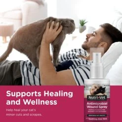 Nutri-Vet Antimicrobial Wound Spray For Cats -Pawfect Care 80899 PT1. AC SS1800 V1657661032