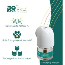 BSerene Advanced Cat Calming Pheromone Diffuser Kit -Pawfect Care 815822 PT6. AC SS1800 V1681310328