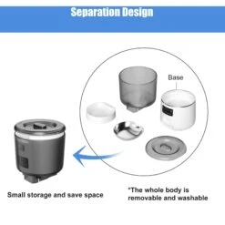 Bueteka Smart Feed Automatic Programmable Anti-Jamming Food Design Timed Cat Feeder, 4-lit -Pawfect Care 815886 PT6. AC SS1800 V1685646677