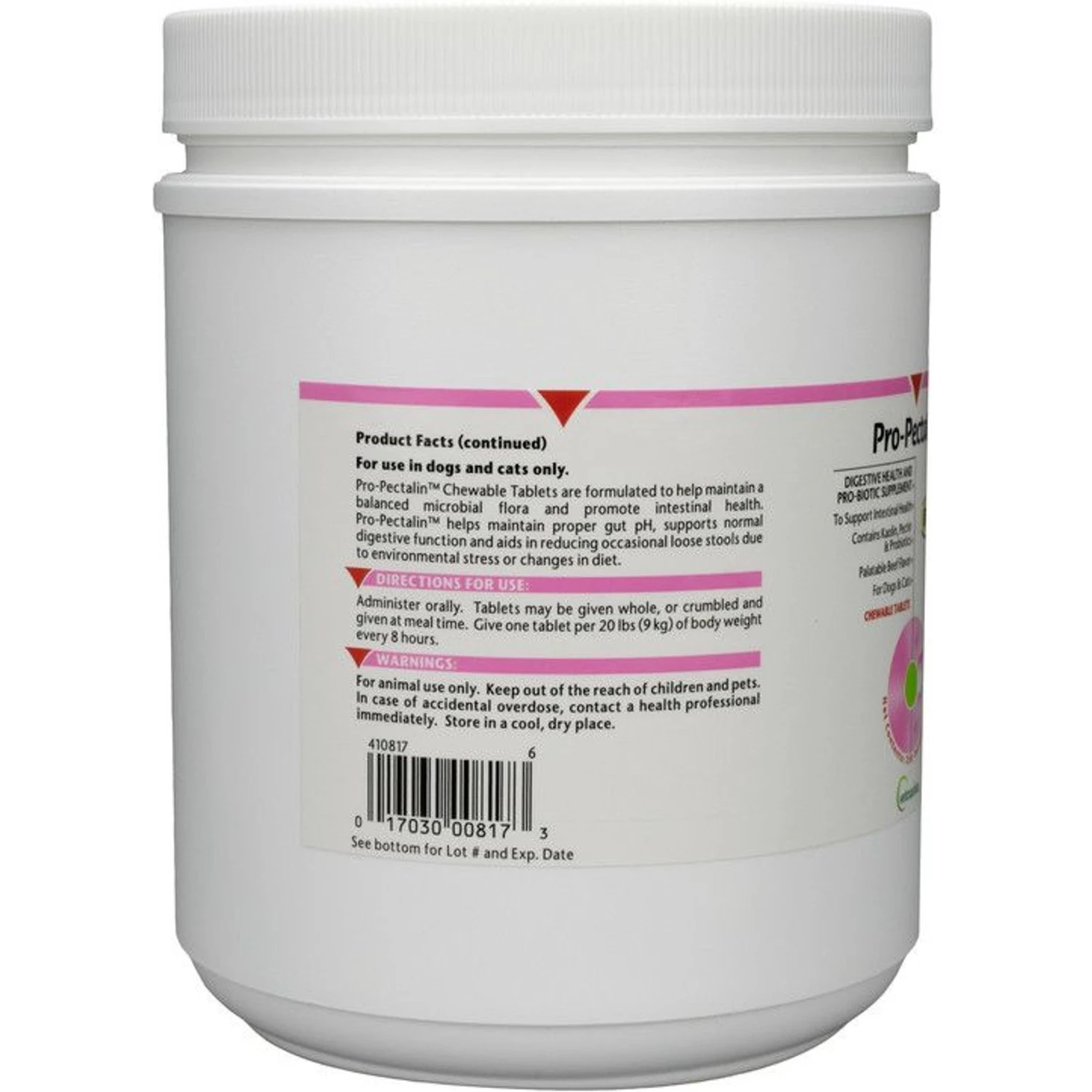 Vetoquinol Pro-Pectalin Diarrhea Supplement For Dogs & Cats, 250 Count 4 Vetoquinol Pro-Pectalin Diarrhea Supplement For Dogs & Cats, 250 Count - Image 2