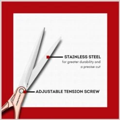 Babyliss Pro Pet Rose Gold Straight Shears Cat & Dog Grooming Tool, 6-in -Pawfect Care 823606 PT2. AC SS1800 V1694202502