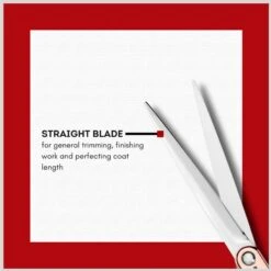 Babyliss Pro Pet Rose Gold Straight Shears Cat & Dog Grooming Tool, 6-in -Pawfect Care 823606 PT3. AC SS1800 V1694199368