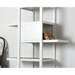 ZooVilla Bookshelf Cat Tree, White -Pawfect Care 824014 PT2. AC SS1800 V1683565873