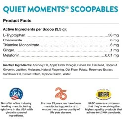 NaturVet Scoopables Quiet Moments Calming Aid Cat Supplement, 5.5-oz Bag -Pawfect Care 825198 PT2. AC SS1800 V1681996627
