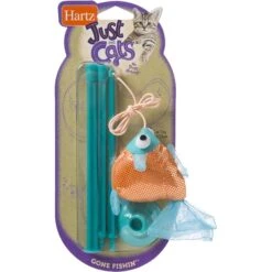 Hartz Just For Cats Gone Fishin' Cat Wand Toy With Catnip, Color Varies -Pawfect Care 82858 PT4. AC SS1800 V1589229430