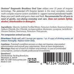 Oratene Enzymatic Brushless Oral Care Dog & Cat Dental Water Additive -Pawfect Care 83085 PT5. AC SS1800 V1617329501