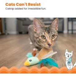 Catstages Flapperz Duck Plush Interactive Catnip Cat Toy, Multicolor -Pawfect Care 837430 PT3. AC SS1800 V1681834898