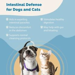 Prana Pets Intestinal Defense Dewormer Medicine For Dogs & Cats, 2-oz Bottle -Pawfect Care 839374 PT3. AC SS1800 V1692994033