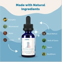 Prana Pets Intestinal Defense Dewormer Medicine For Dogs & Cats, 2-oz Bottle -Pawfect Care 839374 PT4. AC SS1800 V1693243320