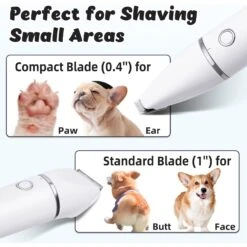 Casfuy Small Low Noise 2 In 1 Trimming Paw Face Narrow Dog Hair Clippers, White 13 Casfuy Small Low Noise 2 In 1 Trimming Paw Face Narrow Dog Hair Clippers, White -Pawfect Care 842270 PT4. AC SS1800 V1685637360