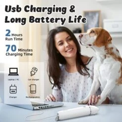 Casfuy Small Low Noise 2 In 1 Trimming Paw Face Narrow Dog Hair Clippers, White 14 Casfuy Small Low Noise 2 In 1 Trimming Paw Face Narrow Dog Hair Clippers, White -Pawfect Care 842270 PT5. AC SS1800 V1685637305