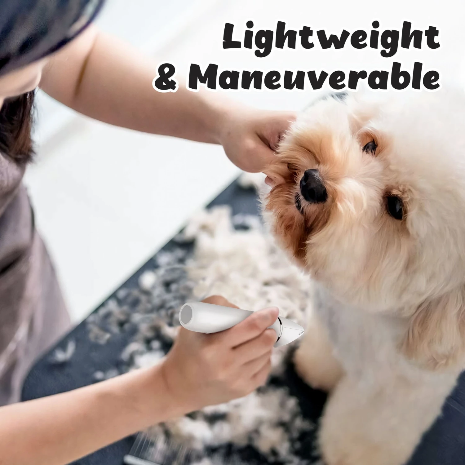 Casfuy Small Low Noise 2 In 1 Trimming Paw Face Narrow Dog Hair Clippers, White 9 Casfuy Small Low Noise 2 In 1 Trimming Paw Face Narrow Dog Hair Clippers, White - Image 7