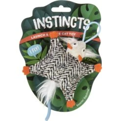 SmartyKat Instincts Soarin' Squirrel HappyNip Silvervine & Catnip Crinkle Plush Launch & Chase Cat Toy -Pawfect Care 847174 PT1. AC SS1800 V1683728617