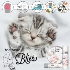 The Blissful Dog Cat Paw Cream, 1-oz Tin -Pawfect Care 879734 PT3. AC SS1800 V1689280736