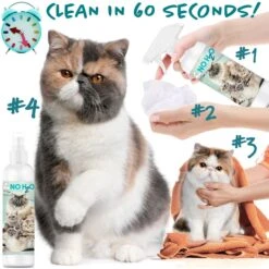 The Blissful Dog No H2O Waterless Cat Shampoo Spray, 4-oz Bottle -Pawfect Care 879846 PT4. AC SS1800 V1689280751