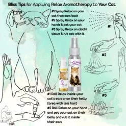 The Blissful Dog Relax Aromatherapy Cat Spray, 2.76-oz Bottle -Pawfect Care 879894 PT7. AC SS1800 V1689279402