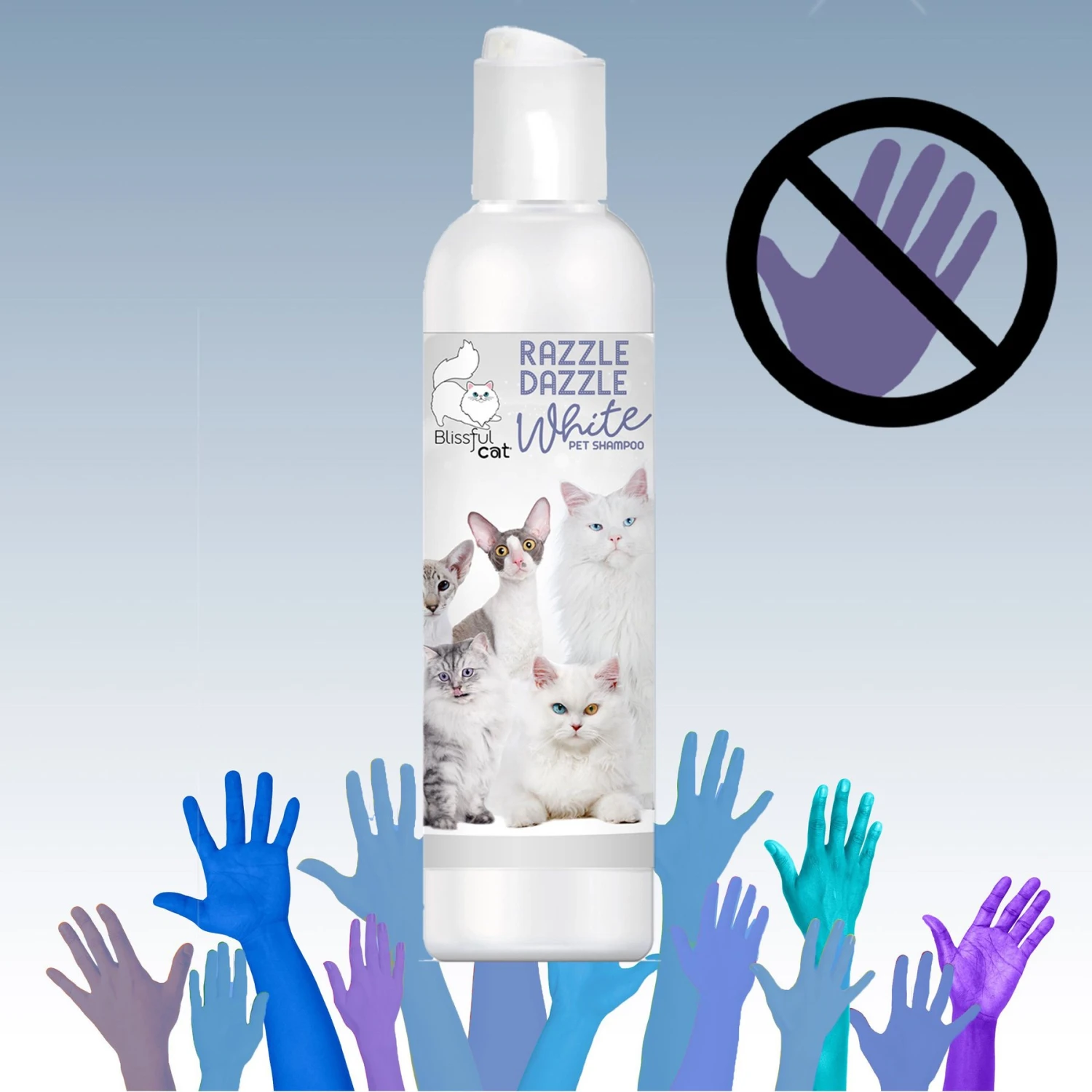The Blissful Dog Razzle Dazzle White Cat Shampoo, 4-oz Bottle 8 The Blissful Dog Razzle Dazzle White Cat Shampoo, 4-oz Bottle - Image 6