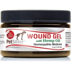 PetSilver Chelated Silver With Hemp Oil Wound Gel For Dogs & Cats, 4-oz Jar