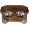 Neater Pets Neater Feeder Deluxe Elevated & Mess-Proof Cat Bowls, Bronze -Pawfect Care 89632 MAIN. AC SS1800 V1515780698