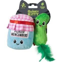 Quirky Kitty Pickled Mewcumbers Catnip Plush Cat Toy, 2 Count -Pawfect Care 900198 PT1. AC SS1800 V1689013785