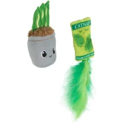Quirky Kitty House Plant Catnip Plush Cat Toy, 2 Count -Pawfect Care 900326 PT2. AC SS1800 V1689015479