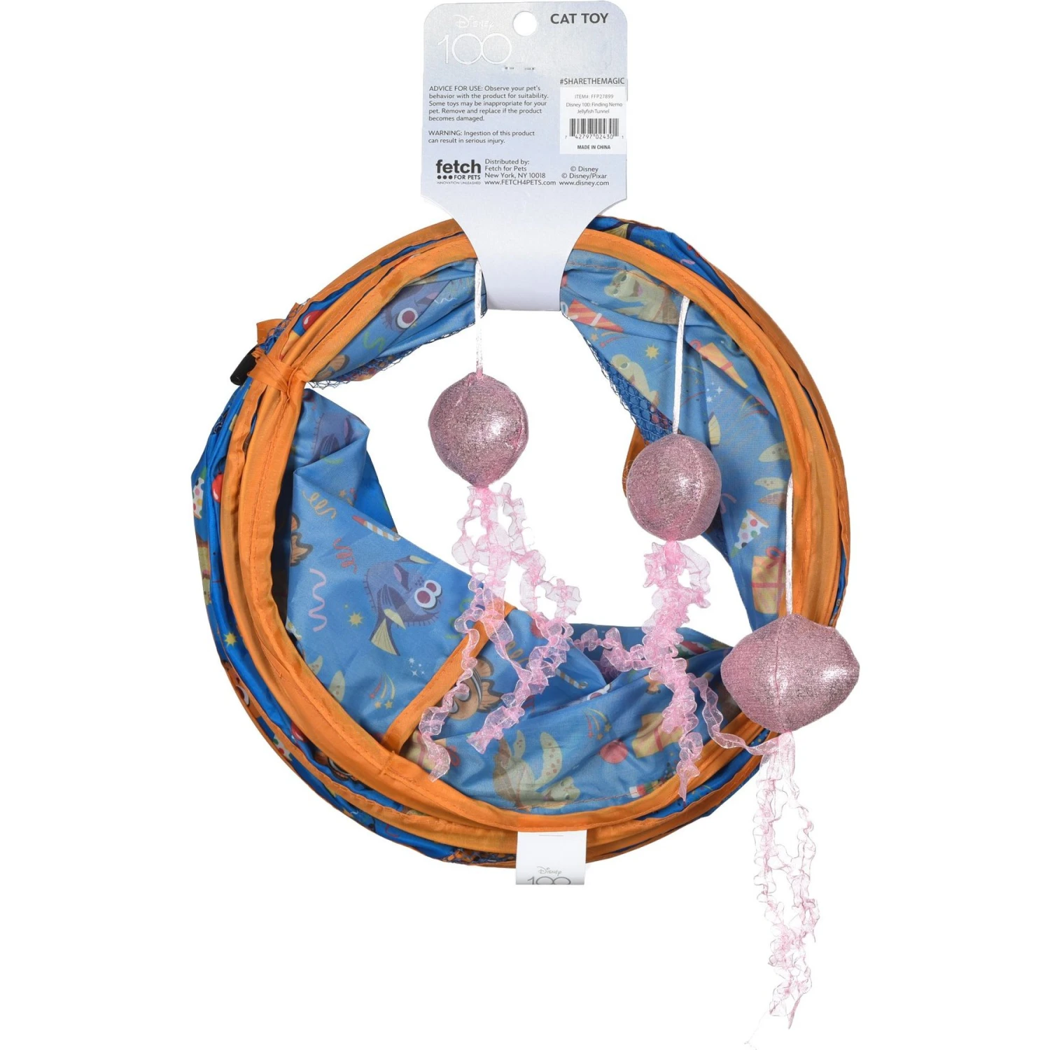 Disney / Pixar DISNEY PIXAR Finding Nemo Jellyfish Tunnel Cat Toy Multicolor 4 Disney / Pixar DISNEY PIXAR Finding Nemo Jellyfish Tunnel Cat Toy Multicolor - Image 2