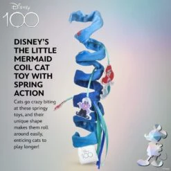 Disney / Pixar DISNEY PIXAR The Little Mermaid Ariel, Flounder & Sebastian Activity Coil Cat Toy, Multicolor -Pawfect Care 907846 PT2. AC SS1800 V1699022168