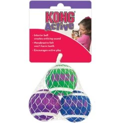 KONG Tennis Balls With Bells Cat Toy -Pawfect Care 91319 PT3. AC SS1800 V1603148804