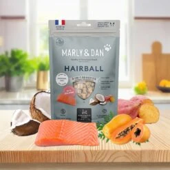 Marly & Dan Salmon Treats For Cats With Brewers Yeast & Coconut, Hairball Prevention Recipe, 3-oz Bag -Pawfect Care 915414 PT4. AC SS1800 V1698241533